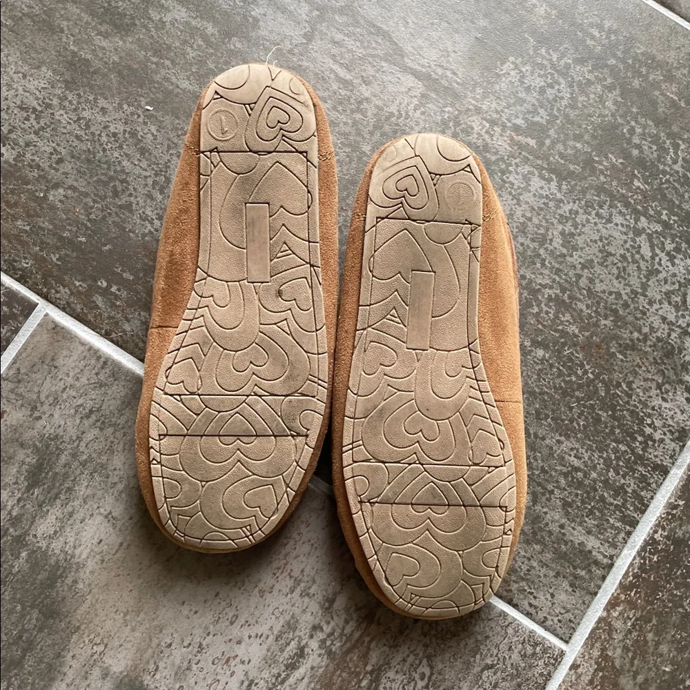 Brown Suede Moccasin Slippers